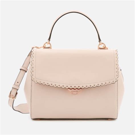 michael kors ava satchel pink|Ava Medium Scalloped Leather Satchel .